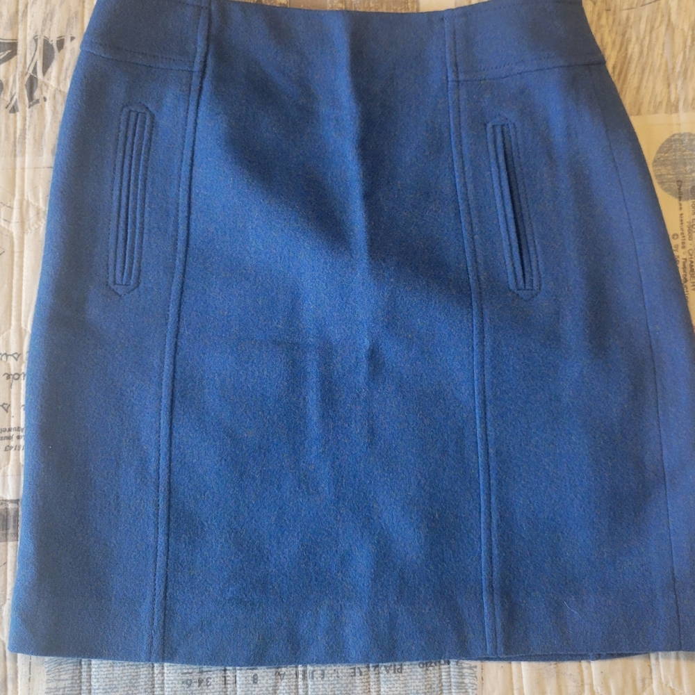 Talbots Elegant Blue Pencil Skirt